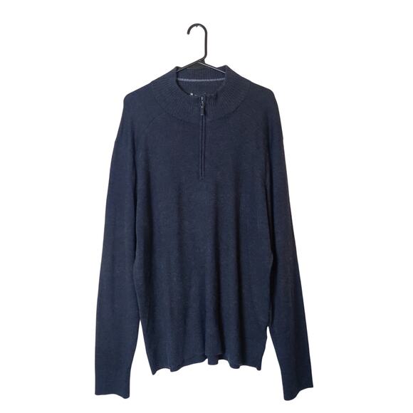 Smartwool Sparwood Merino Wool Blend Half Zip Pullover Sweater XL Charcoal Gray - Picture 1 of 14